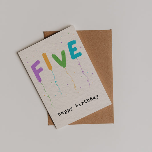 Fifth Birthday Balloons