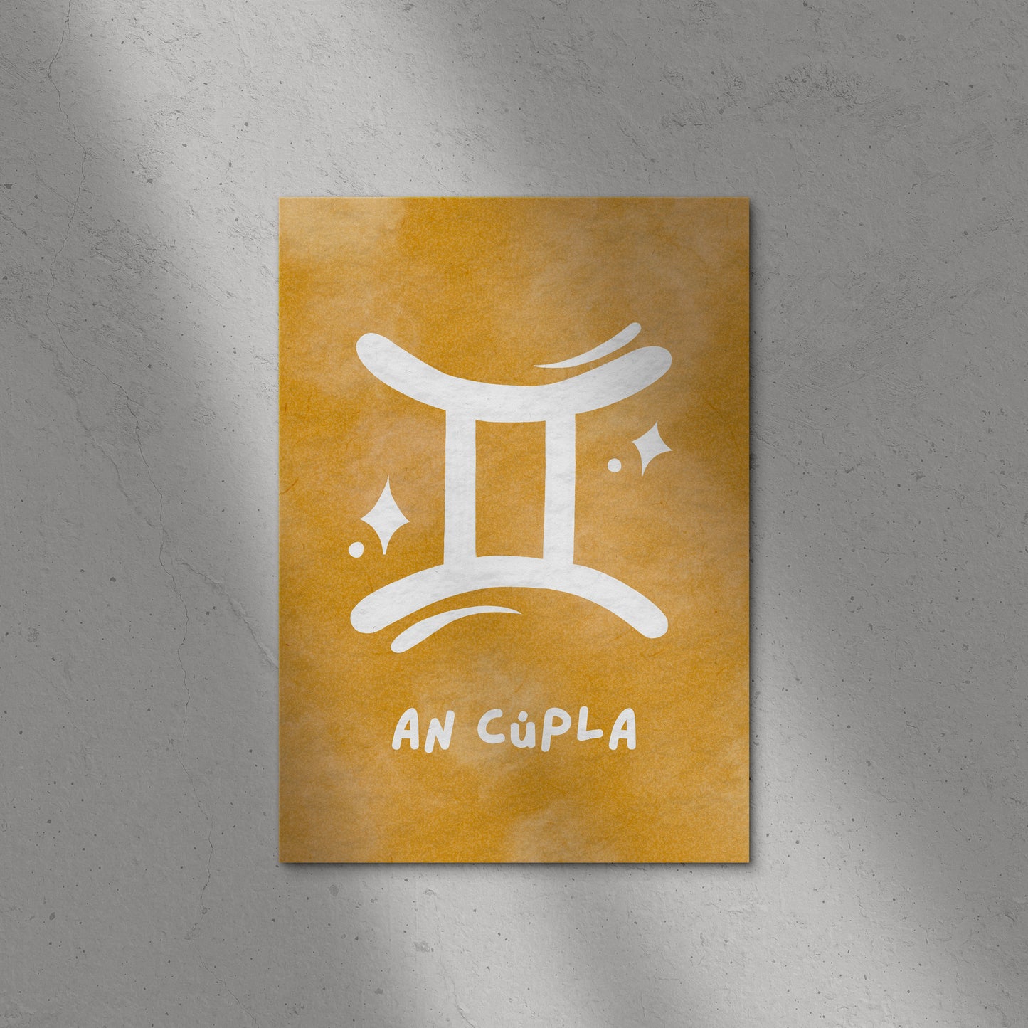 Zodiac Starsign Print As Gaeilge