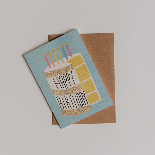 Happy Birthday Cake Slice