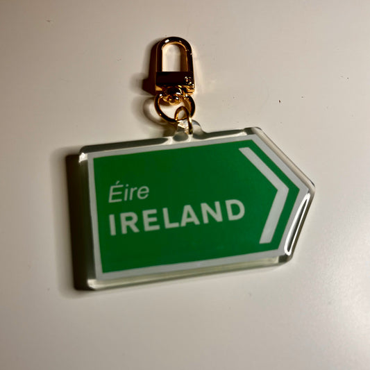 Ireland Road Sign Keyring