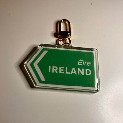 Ireland Road Sign Keyring