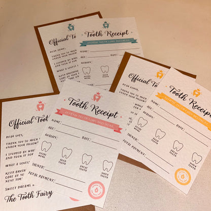 Tooth Fairy Letter & Receipt