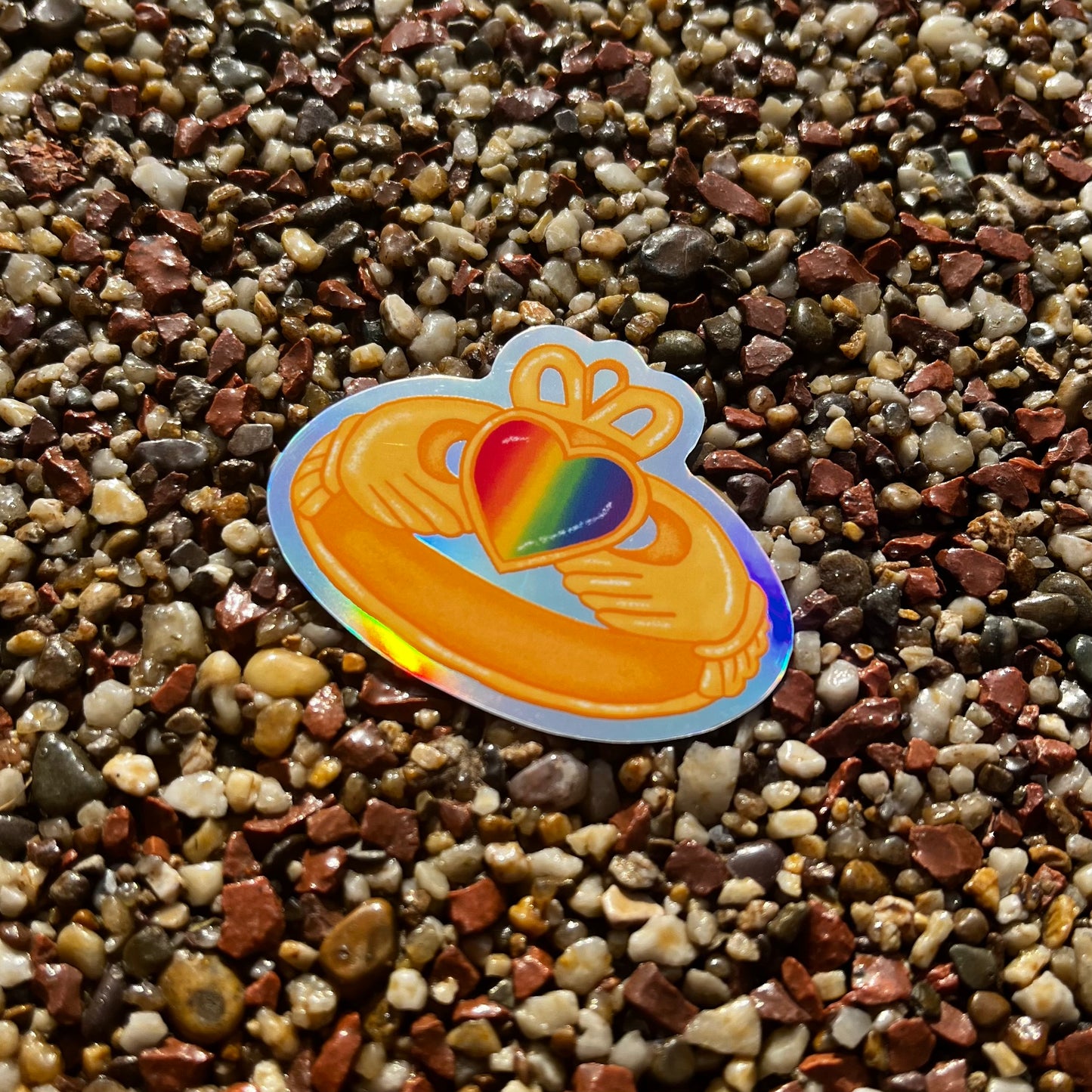 Pride Claddagh Sticker