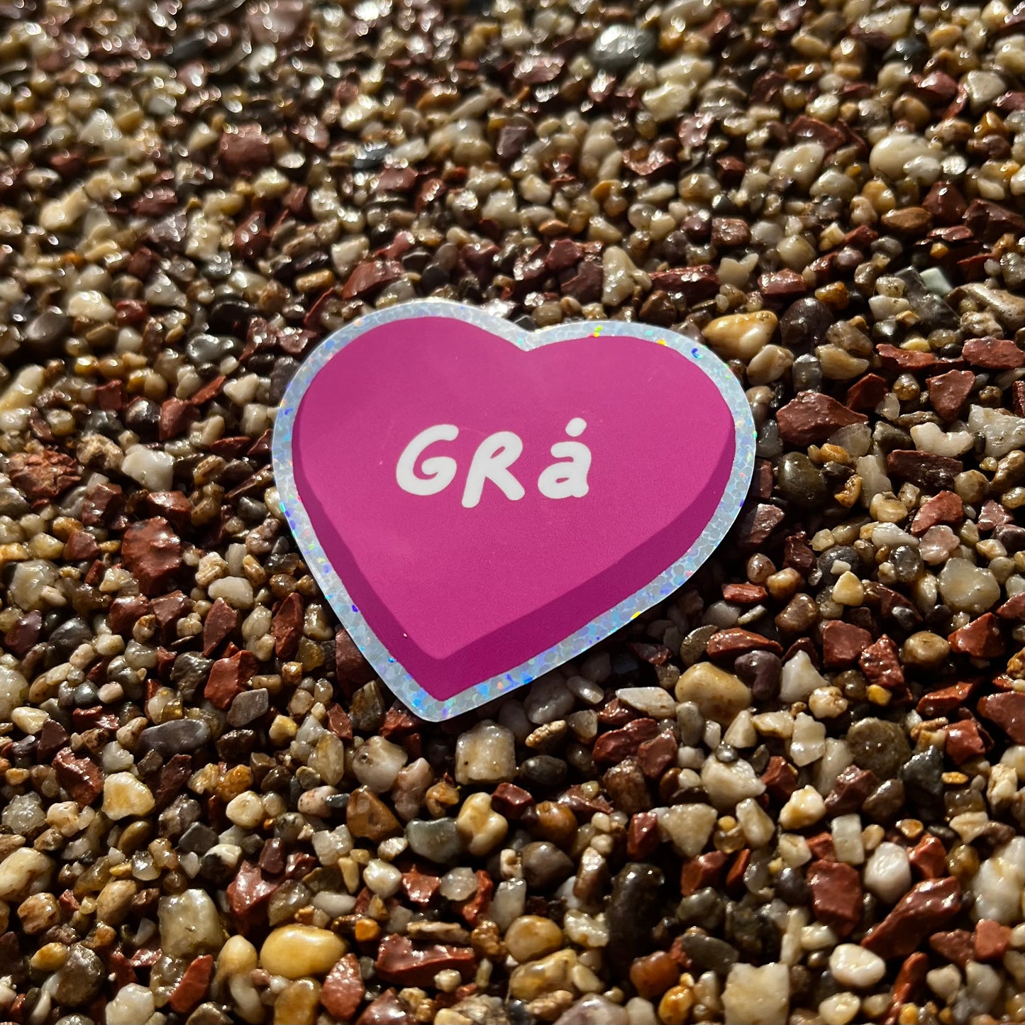 Pink Grá Sticker