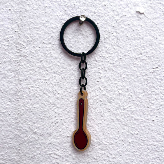 Wooden Spoon Keyring