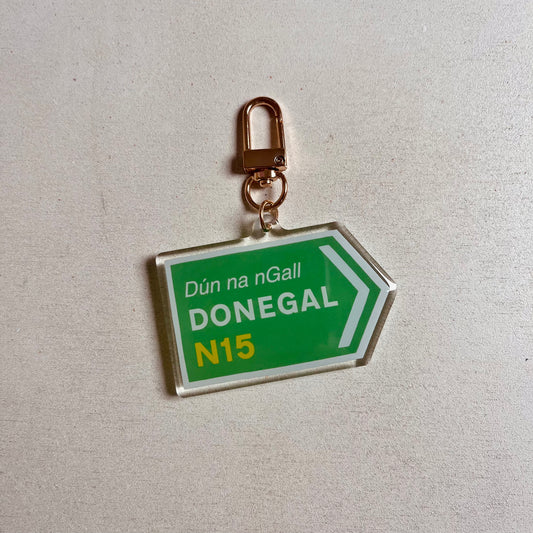 Donegal Road Sign Keyring