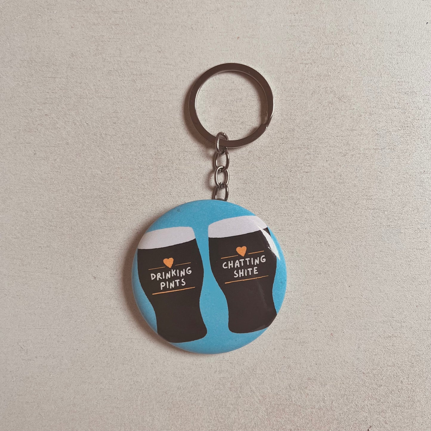 “Drinking Pints, Chatting Shite” Bottle Opener Keyring