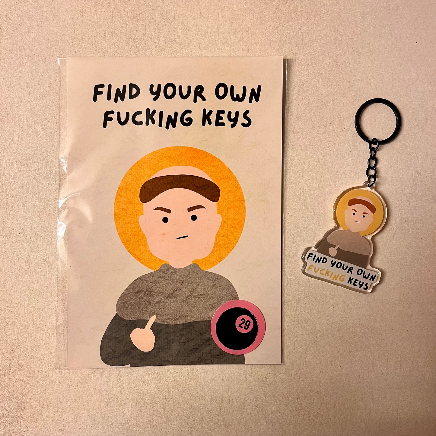 St. Anthony Print & Keyring Gift Set