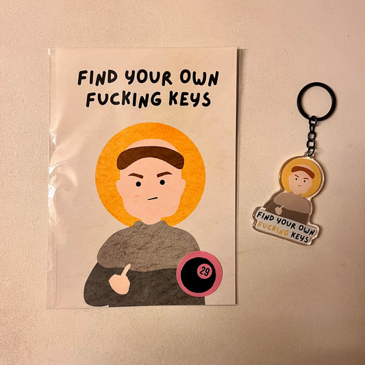 St. Anthony Print & Keyring Gift Set