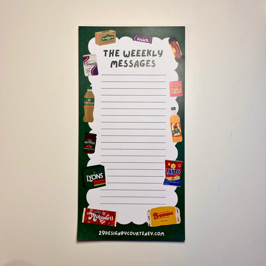 DL 'The Weekly Messages' Notepad