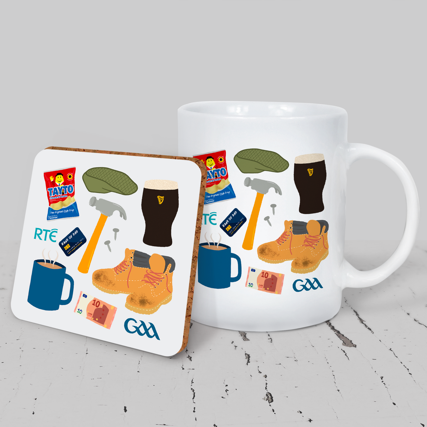 Irish Daddy Starter Kit Mug & Coaster Set