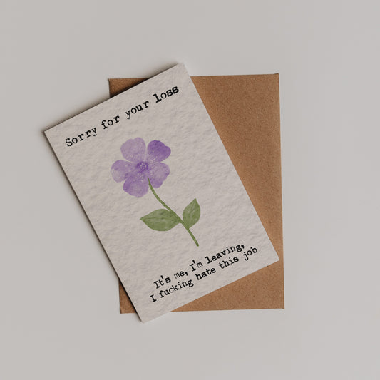 It's Me, I'm Leaving