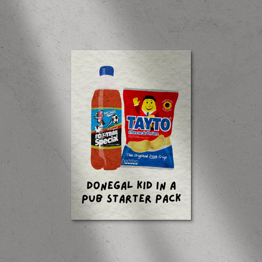 Donegal Kid in a Pub Print