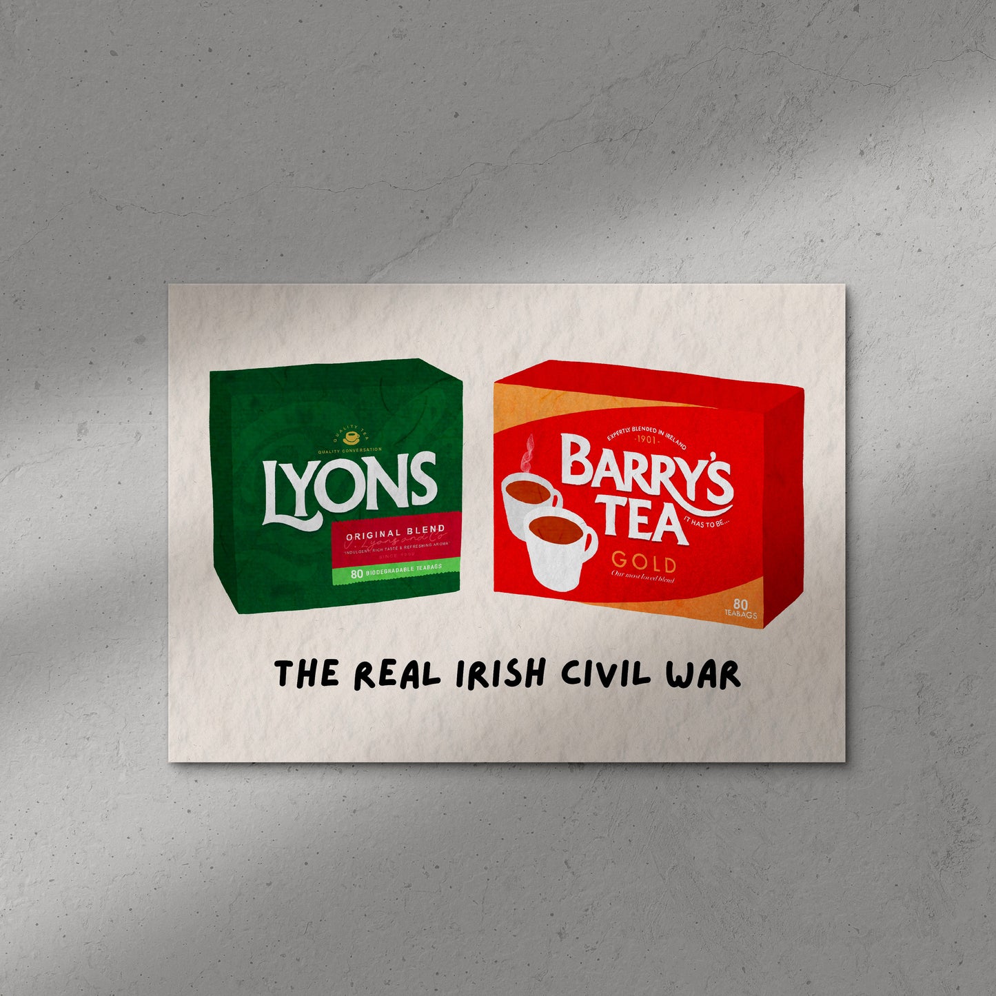 Lyons Vs. Barry's Print