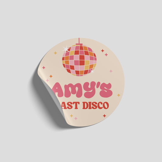 Brides Last Disco Hen Party Sticker Sheet