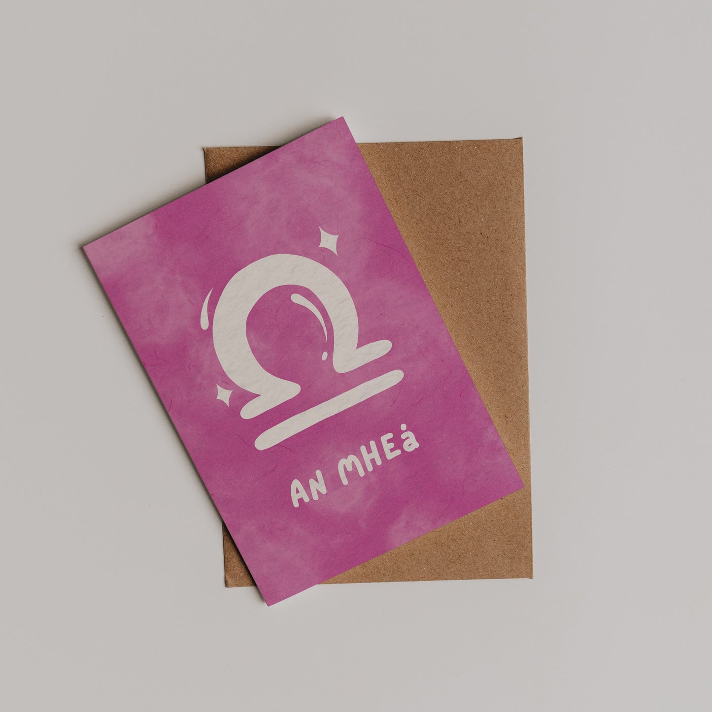 Zodiac Starsign Birthday Card As Gaeilge