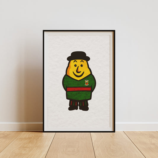 Potato Man Personalised County Print