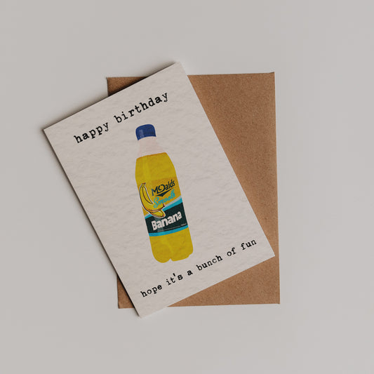 Banana Juice Birthday Card