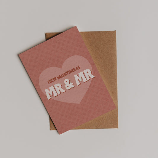First Valentines as Mr & Mr Card