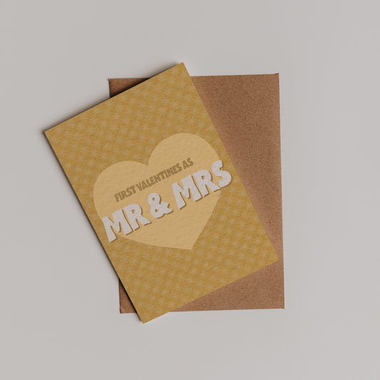 First Valentines as Mr & Mrs Card