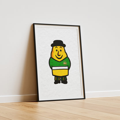 Potato Man Personalised County Print