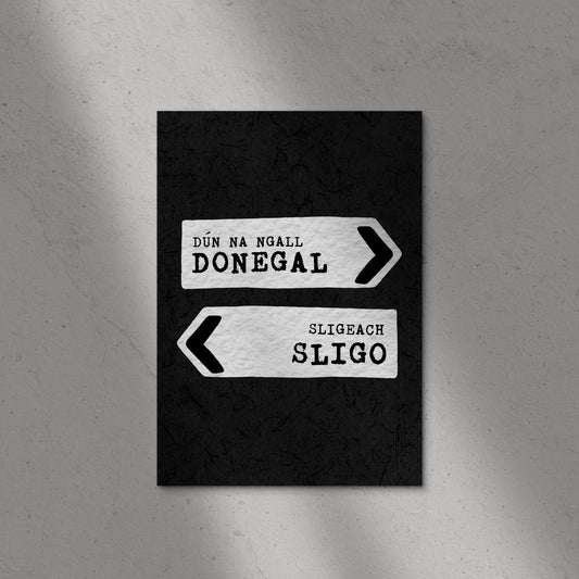 Personalised County Sign Print