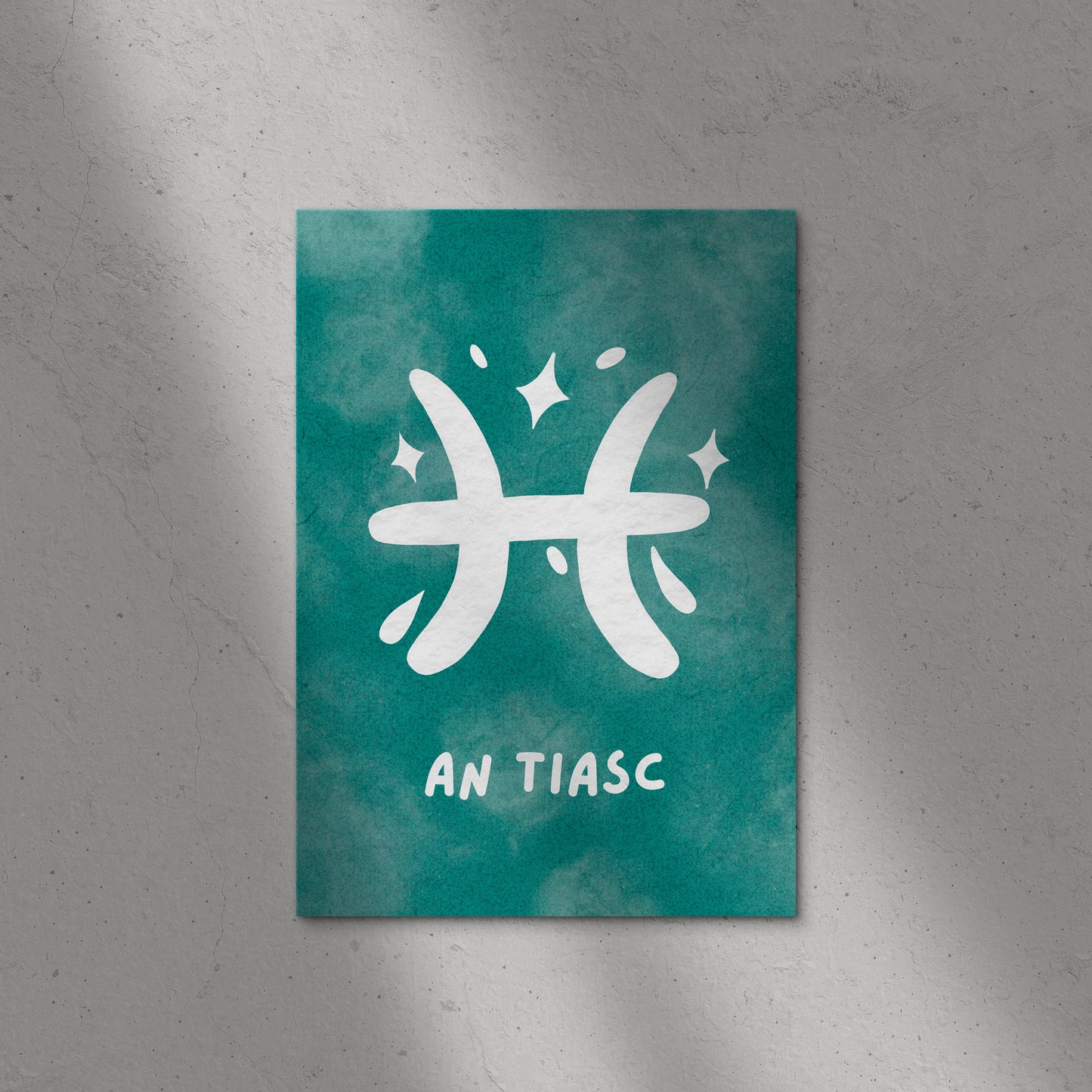 Zodiac Starsign Print As Gaeilge