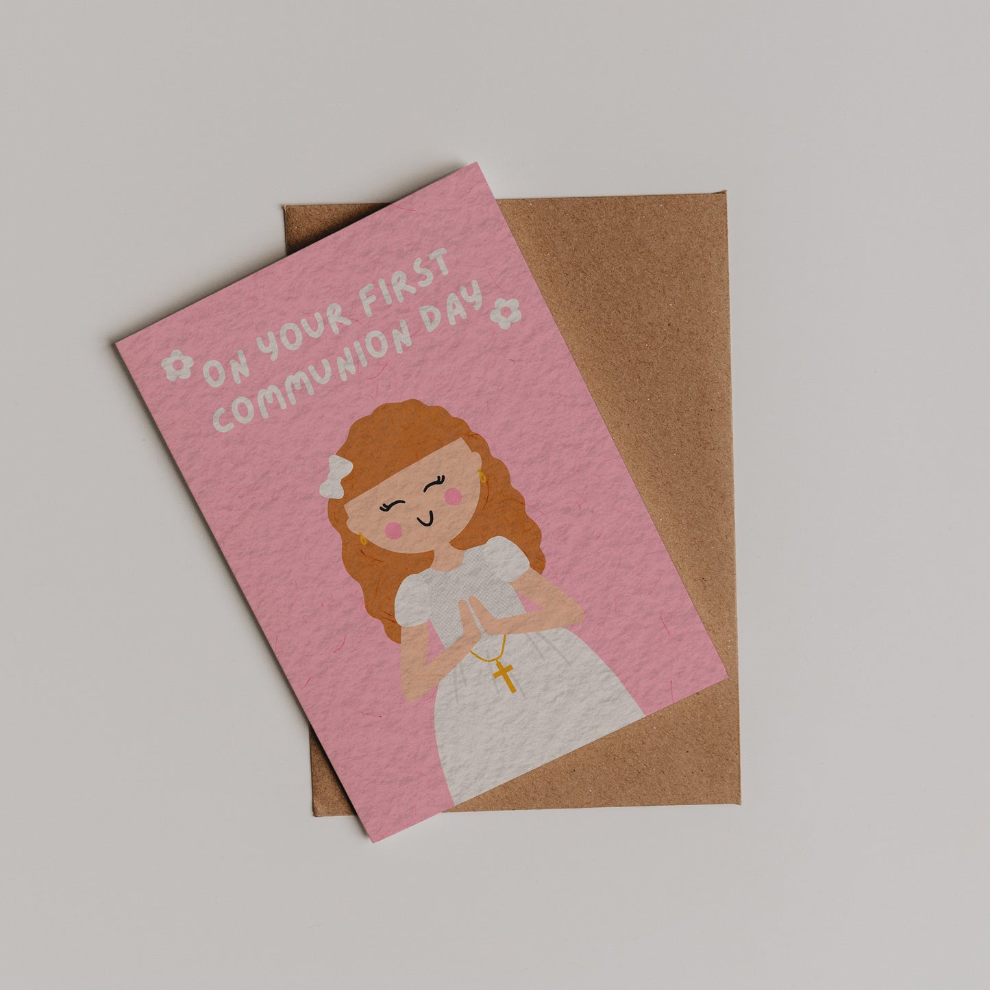 Personalised Cartoon Communion Card