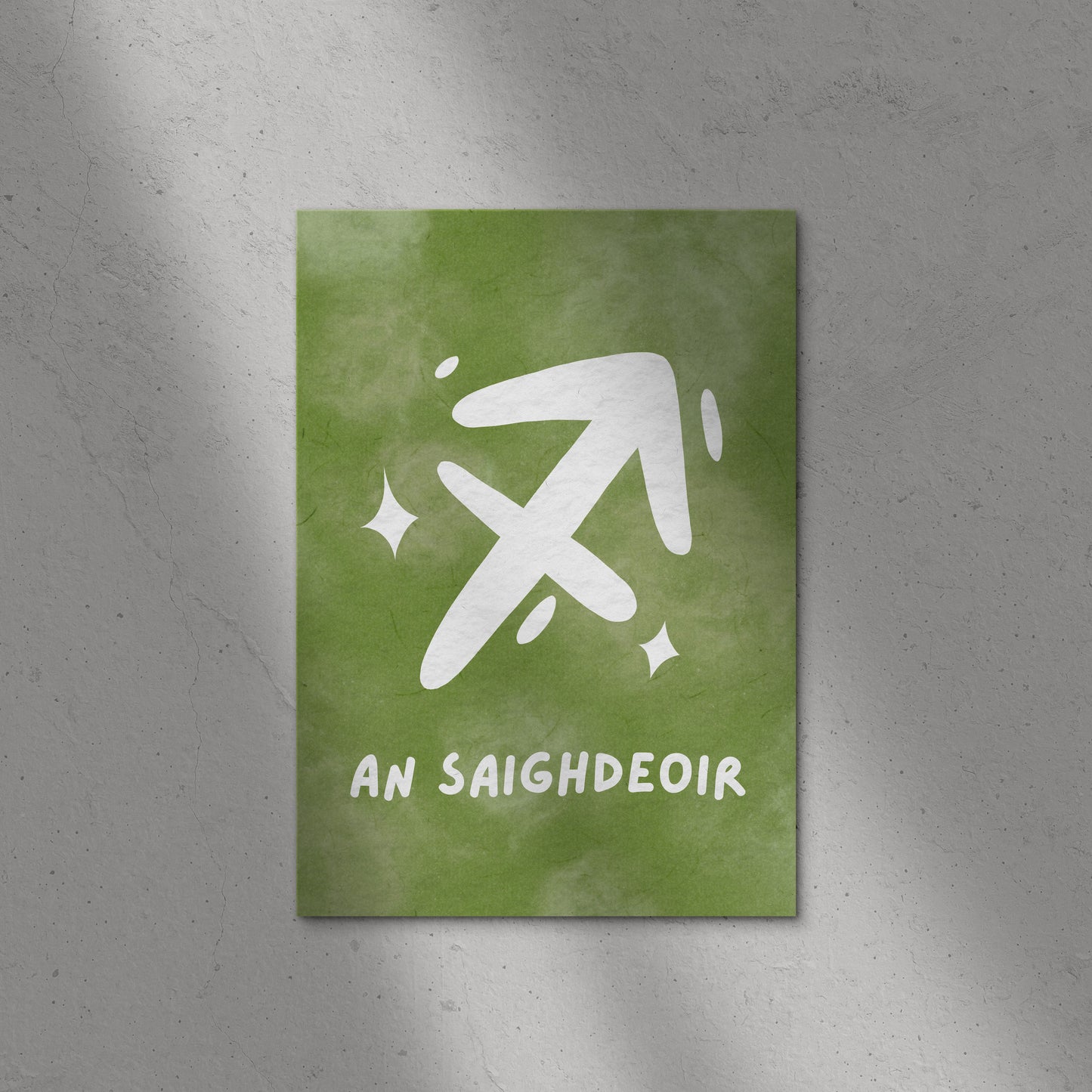 Zodiac Starsign Print As Gaeilge