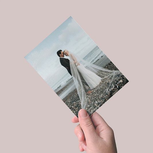 Wedding Thank You Card Doubled Sided