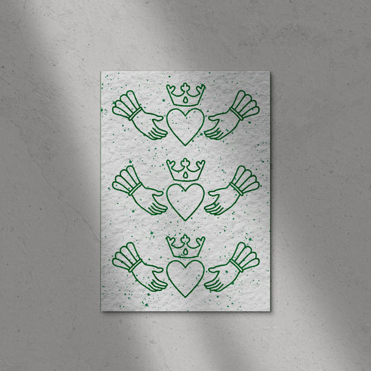Three Claddagh Is Better Than One Reversed Print