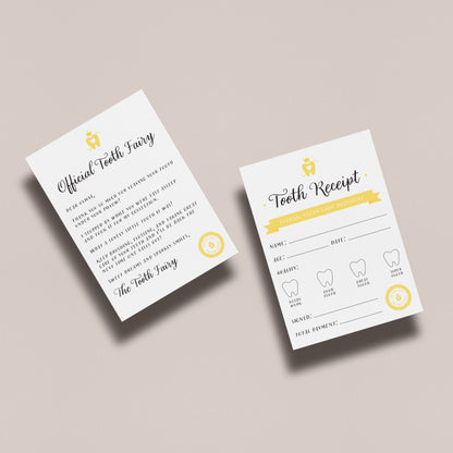 Tooth Fairy Letter & Receipt