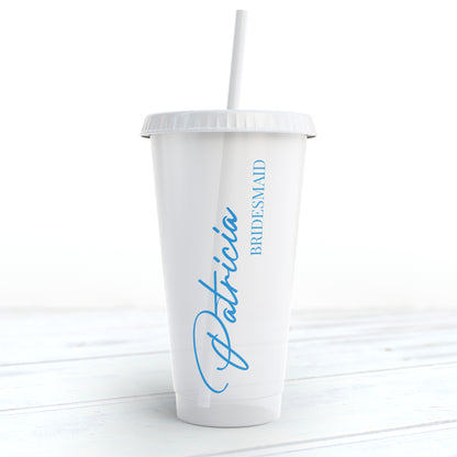 Personalised Bridal Party Reusable Plastic Cups