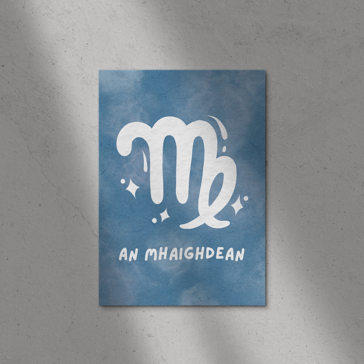 Zodiac Starsign Print As Gaeilge