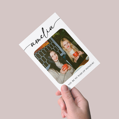 Will You Be My Maid Of Honour? Proposal Card