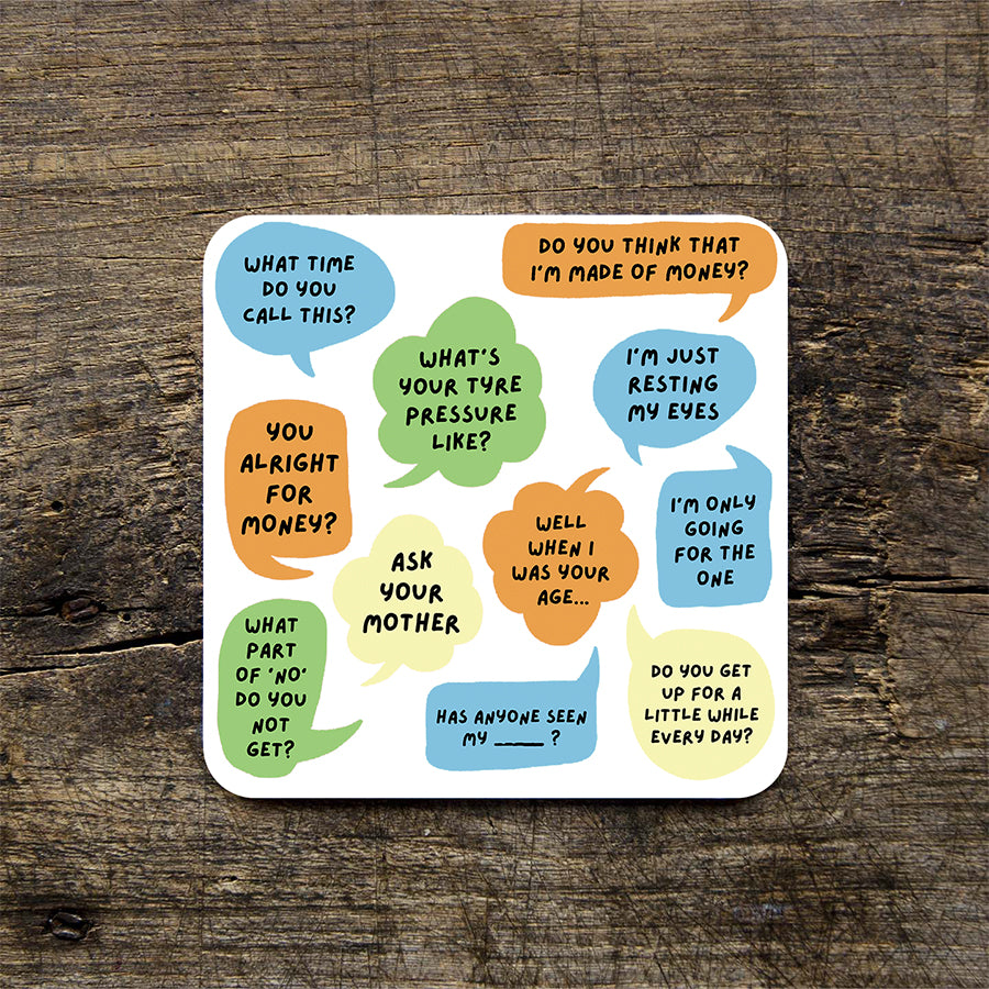 Irish Daddy Sayings Coaster