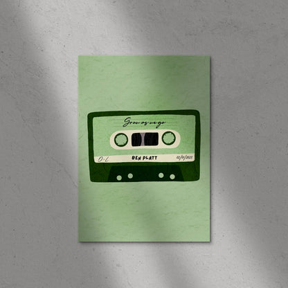 Personalised Cassette Tape Print