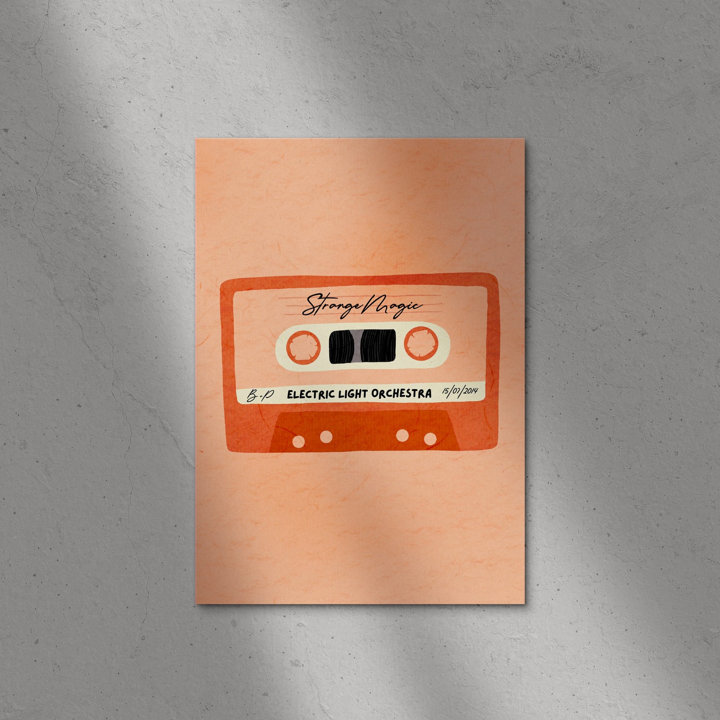Personalised Cassette Tape Print