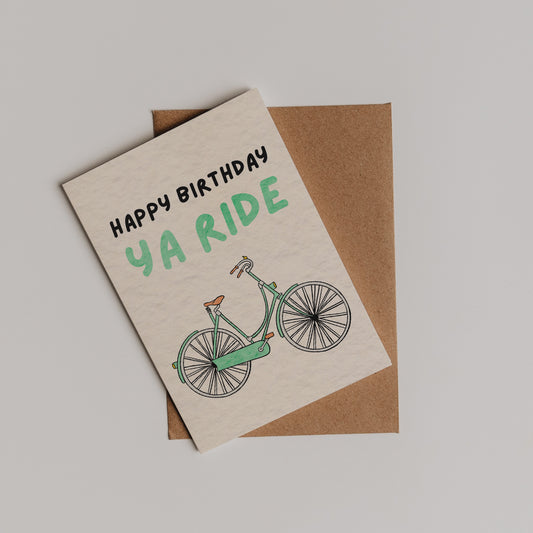 Happy Birthday Ya Ride Card