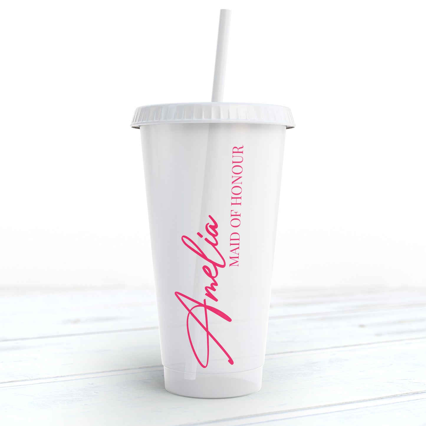 Personalised Bridal Party Reusable Plastic Cups