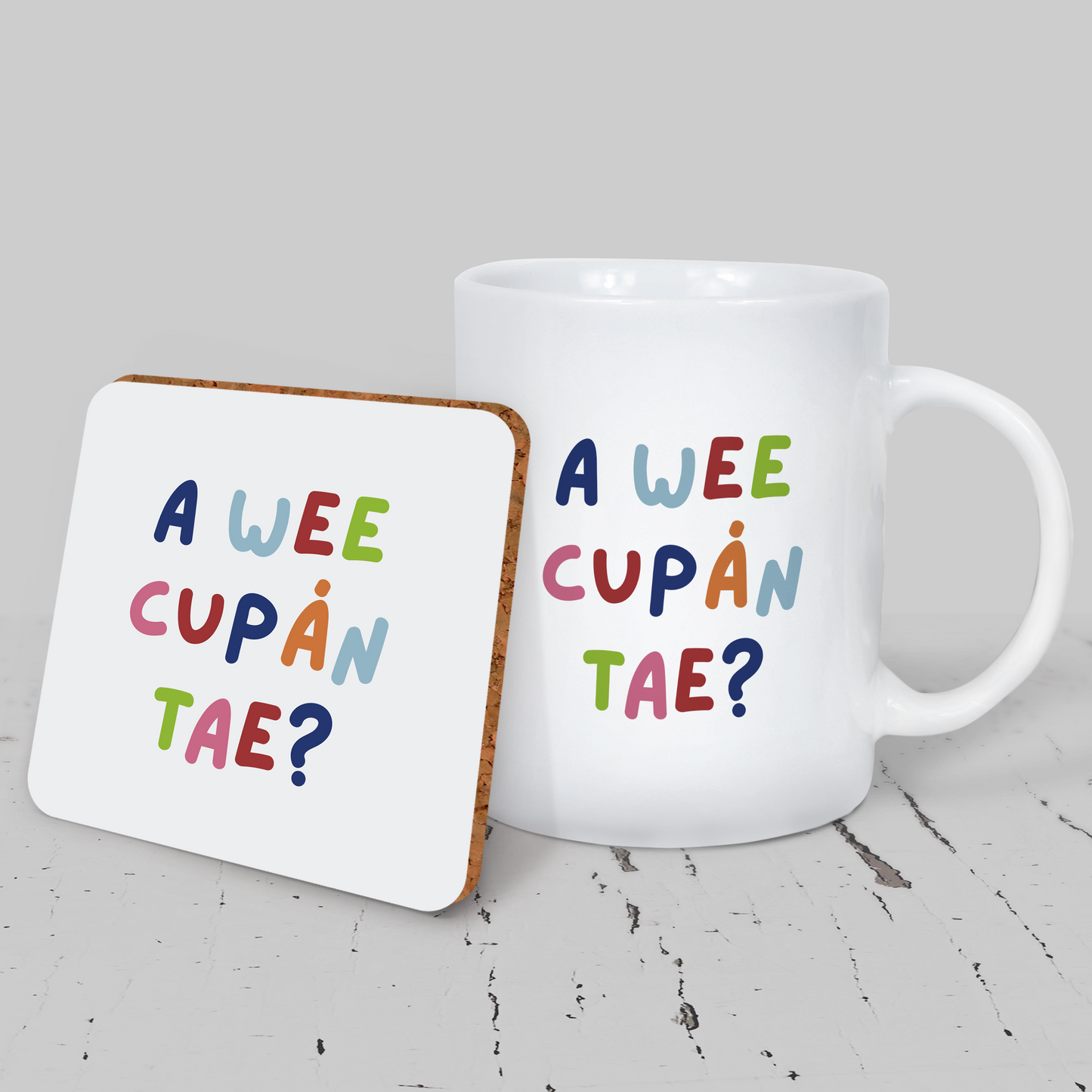 A Wee Cupán Tae? Mug & Coaster Set